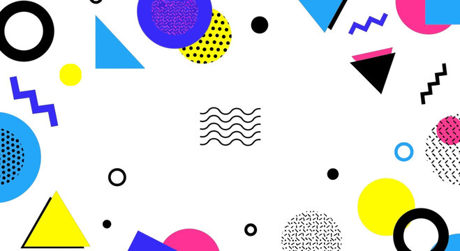 Colorful Geometric Shapes and Patterns.