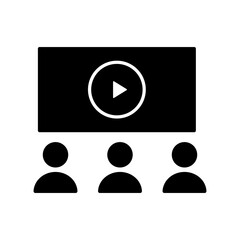 Training vector icon. Online learning Illustration sign. Team building symbol. Personal development logo. Team mark.