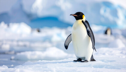 Obraz premium emperor penguin in antarctica