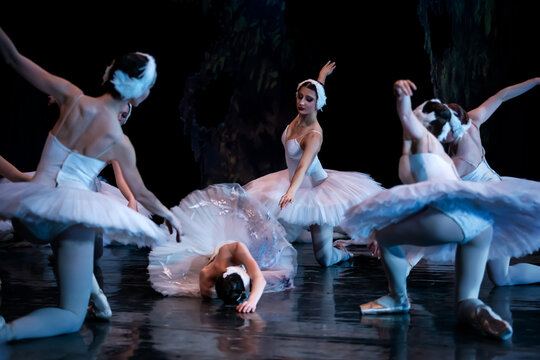 classical ballet performance on a theater stage