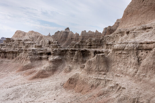 Eroded Rocks in Badlands National Park
