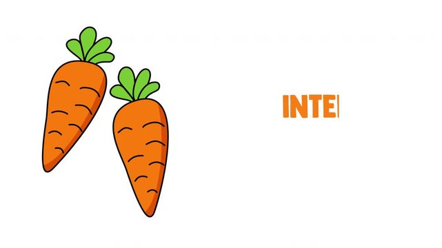 international carrot day motion video, ideal for international carrot day celebration