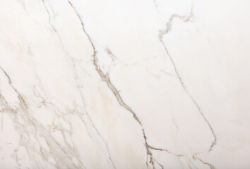 Obraz premium White marble surface with natural veining