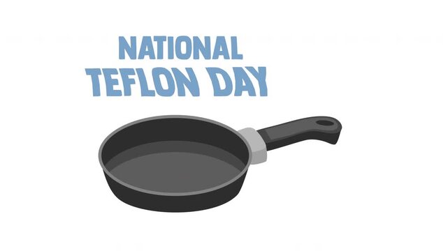 national teflon day motion video, ideal for national teflon day celebration
