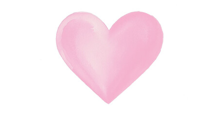Obraz premium Pink Watercolor Heart Wash Splash PNG On Transparent Background For Design