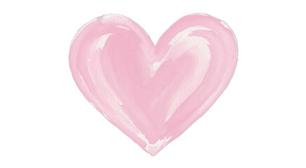 Obraz premium Pink Watercolor Heart Wash Splash PNG On Transparent Background For Design