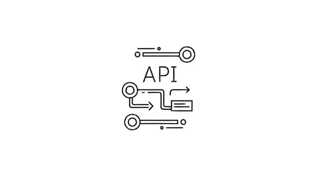 API Application Programming Interface Connection Diagram.