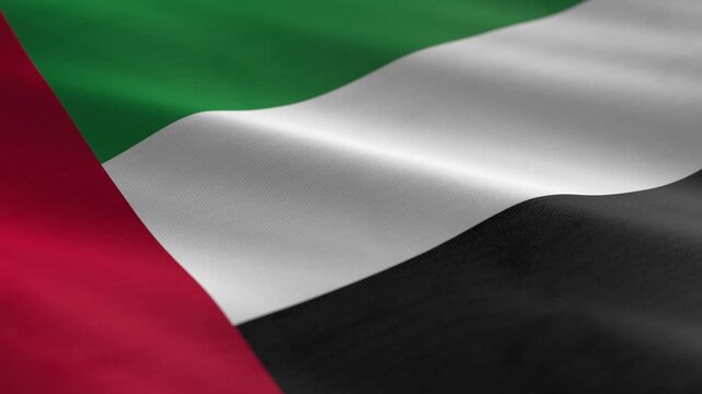 UAE - waving flag loop