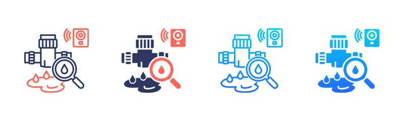 Leak Detection Icon Pack In Multiple Styles