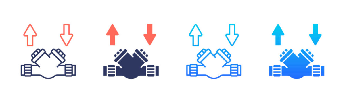 Backflow Prevention Icon Pack In Multiple Styles