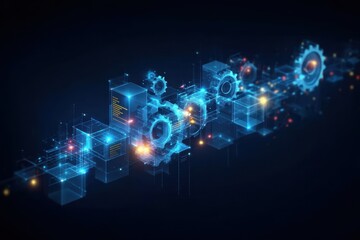 Obraz premium Strategic engineering analysis can generate insight for development, where optimization boosts real productivity.