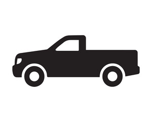 Fototapeta premium Pickup Truck Silhouette Icon