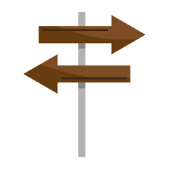 Professional wooden signposts. Directional opposite pointers. International navigation Vector. Representative geographical symbol.