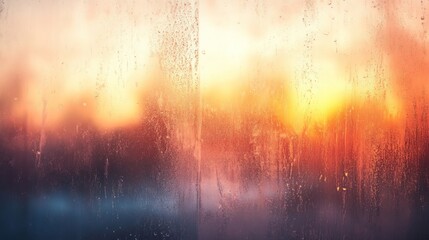 Obraz premium Misty Surface Creating a Mysterious Ambience with Blurry Wet Window Texture and Cool Abstract Design