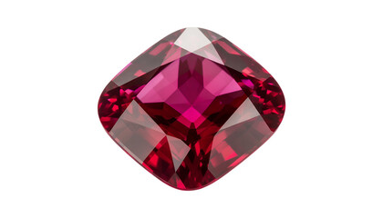 Fototapeta premium Large pink diamond gemstone jewelry luxury isolated on a transparent background