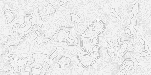 Abstract Landscape Topography Illustration with Organic Contour Movement and Paper Style Relief Depth Minimal Modern Terrain Background with Elegant Elevation Line Art © ALAMA