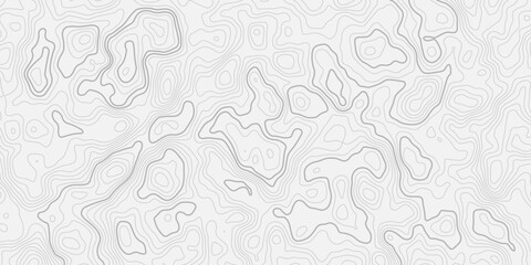 Topographic Elevation Map Background with Organic Flowing Contour Lines and Layered White Wave Texture Abstract Relief Landscape Pattern Inspired by Natural Terrain and Geographic Visualization