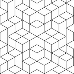Abstract 3D Cube Geometric Pattern &ndash; Modern Background Design