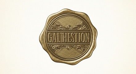 Galveston Seal - A Detailed Close-Up of the Intricate Design and Text.