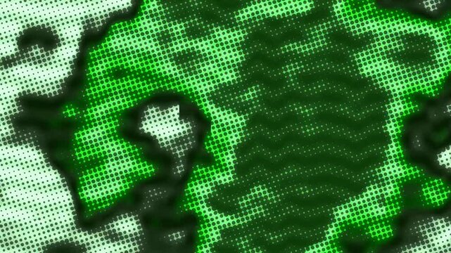 green binary code background after efect