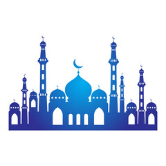 Blue Mosque With Towers