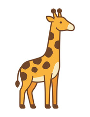 cute color full illustration of giraffe