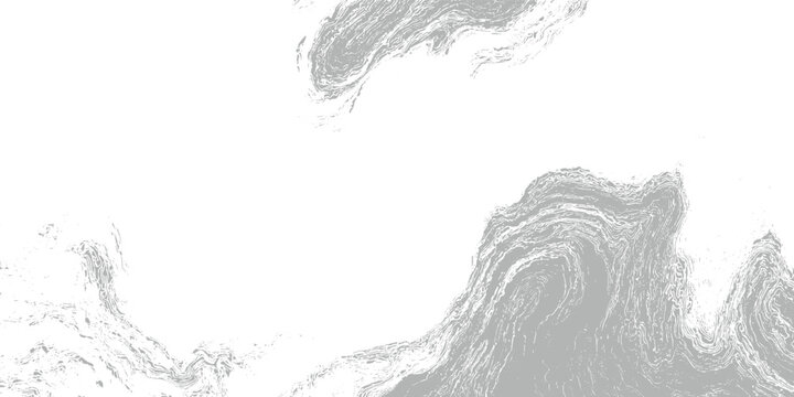 Abstract grey and white textured swirling patterns resembling topographic maps or marbled paper