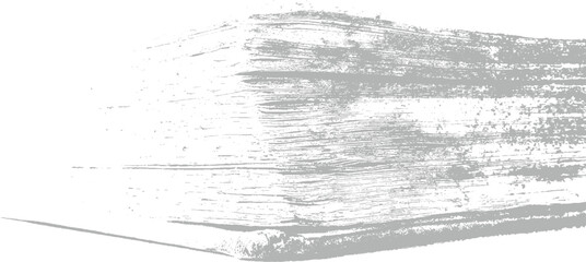 Fototapeta premium Stacked grey textured brush strokes on white background