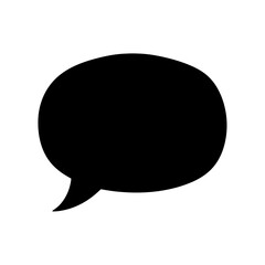 chat icon on black background