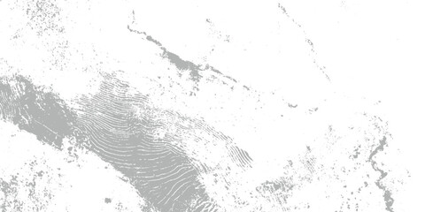 Fototapeta premium Abstract grey textured pattern resembling topographic lines and scattered dots on white background