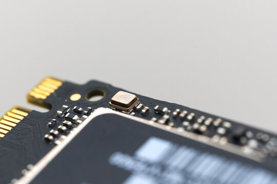 SDD circuit board with components showing close-up view of detail