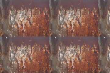 Naklejka premium Rusty metal texture background with grunge weathered surface