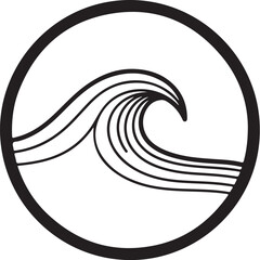 Ocean Wave Circle SVG Bundle