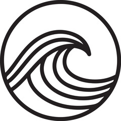 Ocean Wave Circle SVG Bundle