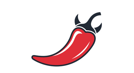 Red chili pepper icon vector