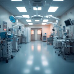 Fototapeta premium Modern Operating Room with Medical Equipment
