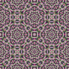 Fototapeta premium seamless op art creative geometric pattern, ornament, modern abstract multicolor background, fashion print, original vector decoration