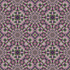 seamless op art creative geometric pattern, ornament, modern abstract multicolor background, fashion print, original vector decoration