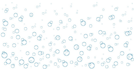 Realistic fizzing water drops background.