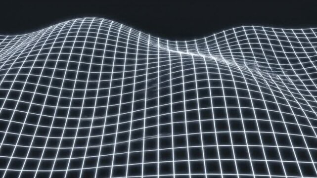 Abstract digital grid background with flowing lines and a modern design