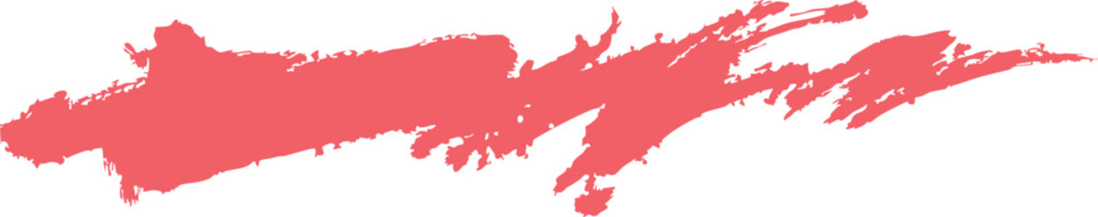 Obraz premium Pink brush stroke on white background abstract art