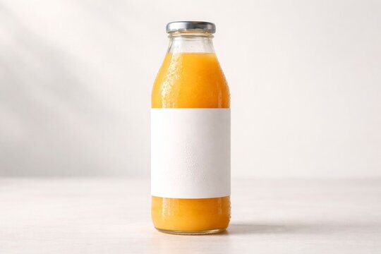 Premium Cold-Pressed Juice Bottle Mockup