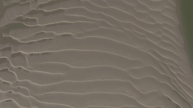 Sand Patterns Birds-Eye-View Estuary North West Wales