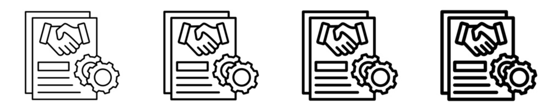 Alli​​ance Document   Icon Set Different Style Collection
