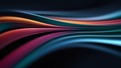 Colorful Lines Create Smooth Patterns in Abstract Design © BazziBa