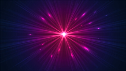 Glowing lights effects, abstract magic Illustration. Graphic concept for your design © majcot