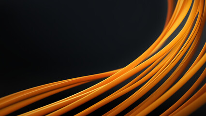 Colorful Lines Twist on Dark Background