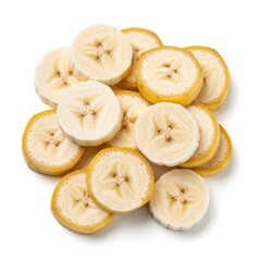 Freshly sliced bananas ready for consumption or culinary use