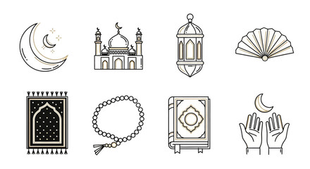 Obraz premium set of vector icons