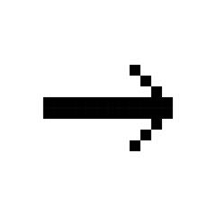 Fototapeta premium Right Pixel Arrow Icon